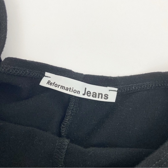 Reformation Jeans June Sleeveless Wide Leg Jumpsuit Black - Picture 9 of 10